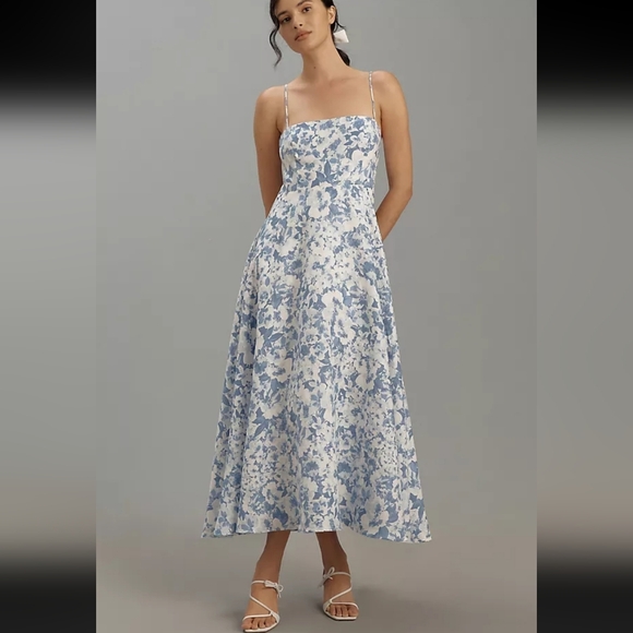 Reformation Dresses & Skirts - NWOT REFORMATION MONETTE LINEN MIDI DRESS , SZ:4